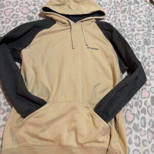 Columbia Sportswear Men's Cream and Tan Hoodie